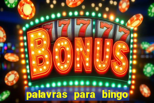 palavras para bingo cha de bebe